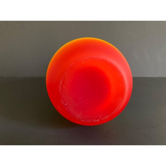 Vintage Imperial Art Glass Peach Blow Vase Cadmium GLOWS - Picture 5 of 9